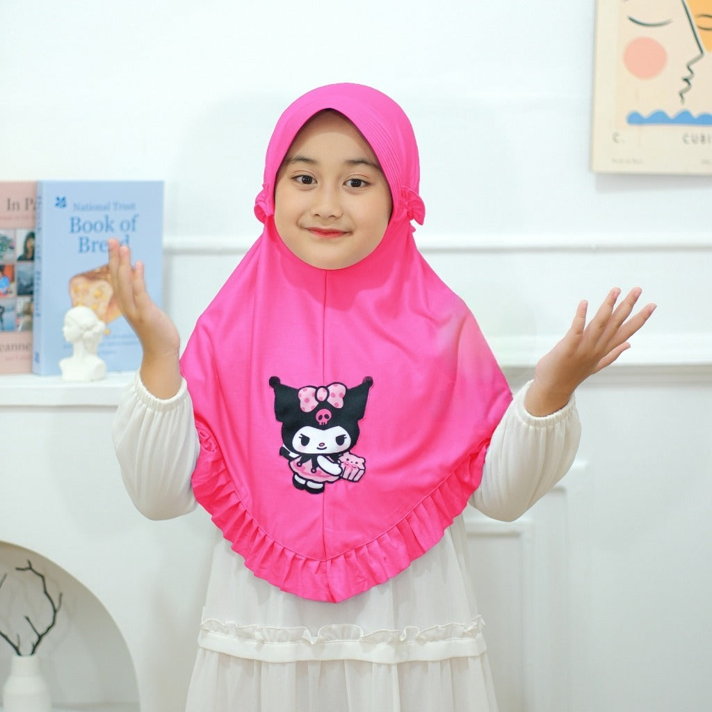 Pookie Frill Hijab - Kids Pop Summers Hijab