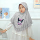 Pookie Frill Hijab - Kids Pop Summers Hijab