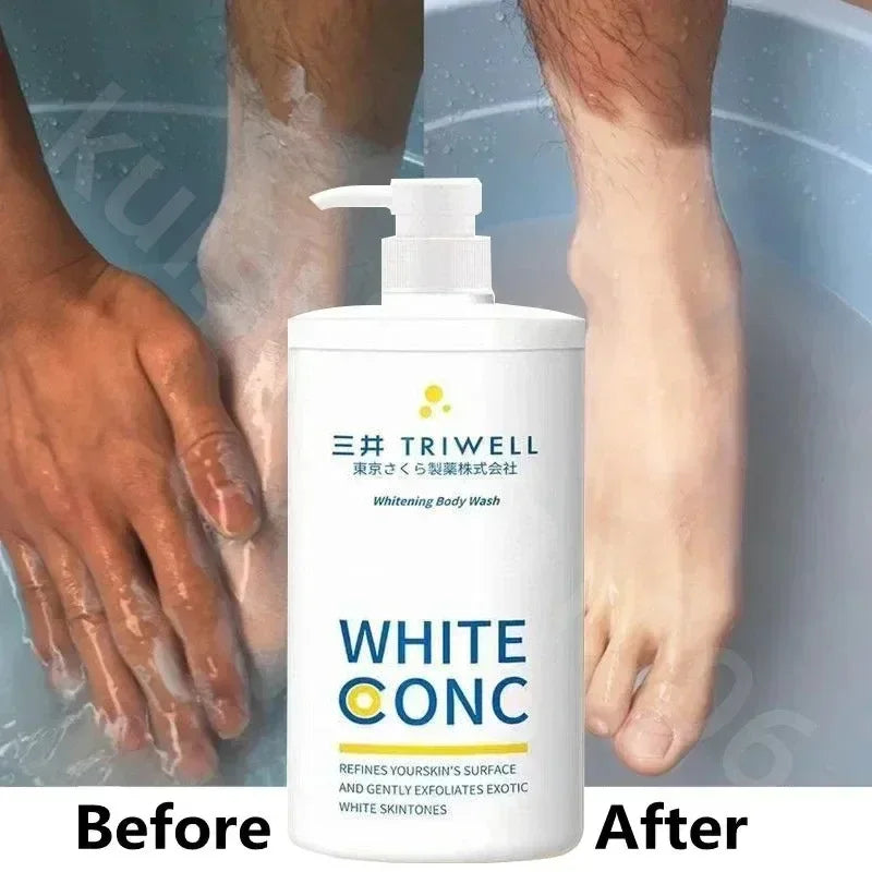 UK / US Amazon Original Imported Goat Milk Body Wash Niacinamide Whitening, Brightening, Cleaning, Pore Contraction Moisturizing Lasting Fragrance, Shower Gels
