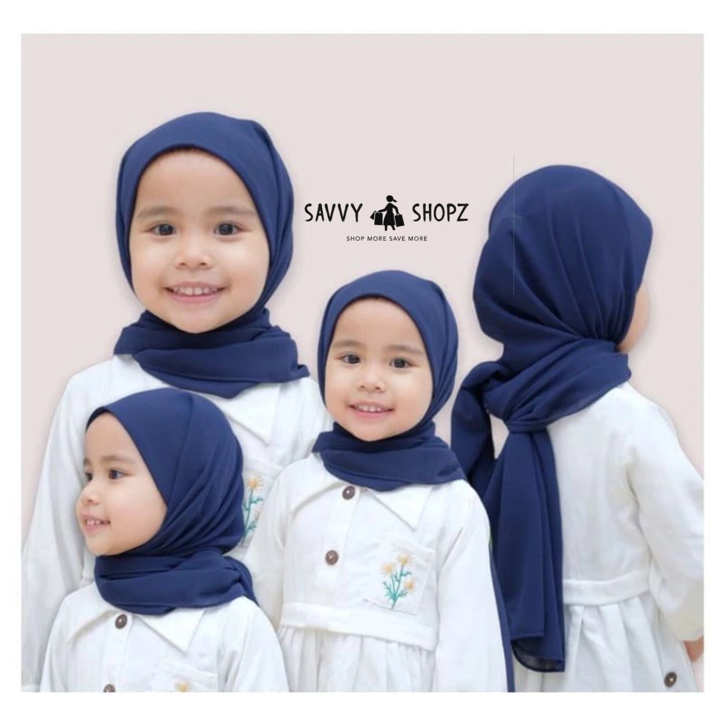 Kids Chiffon Hijab | Ready to Wear, Instant & School Hijab with cap