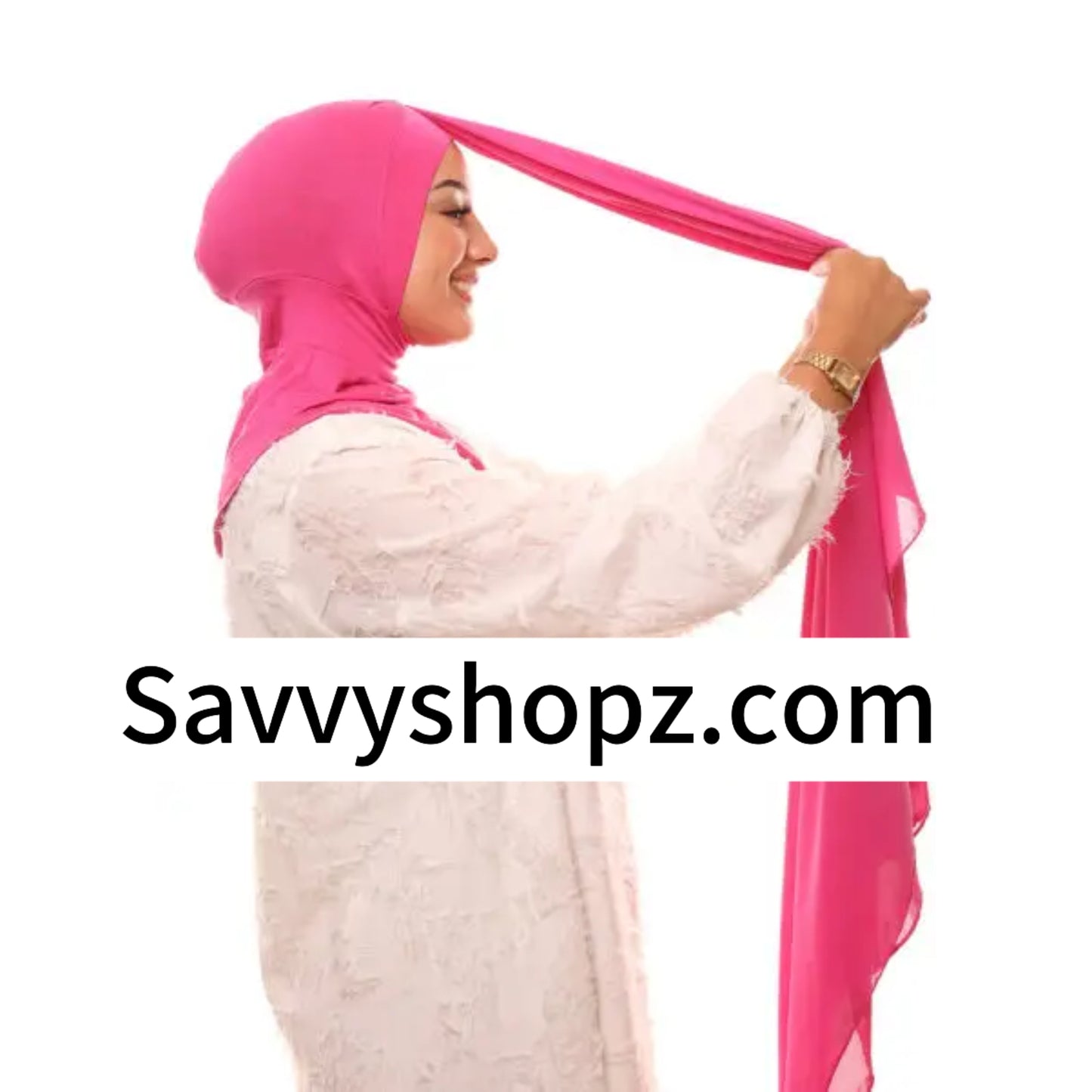 Ninja Hijab with attached cap - No pin hijab