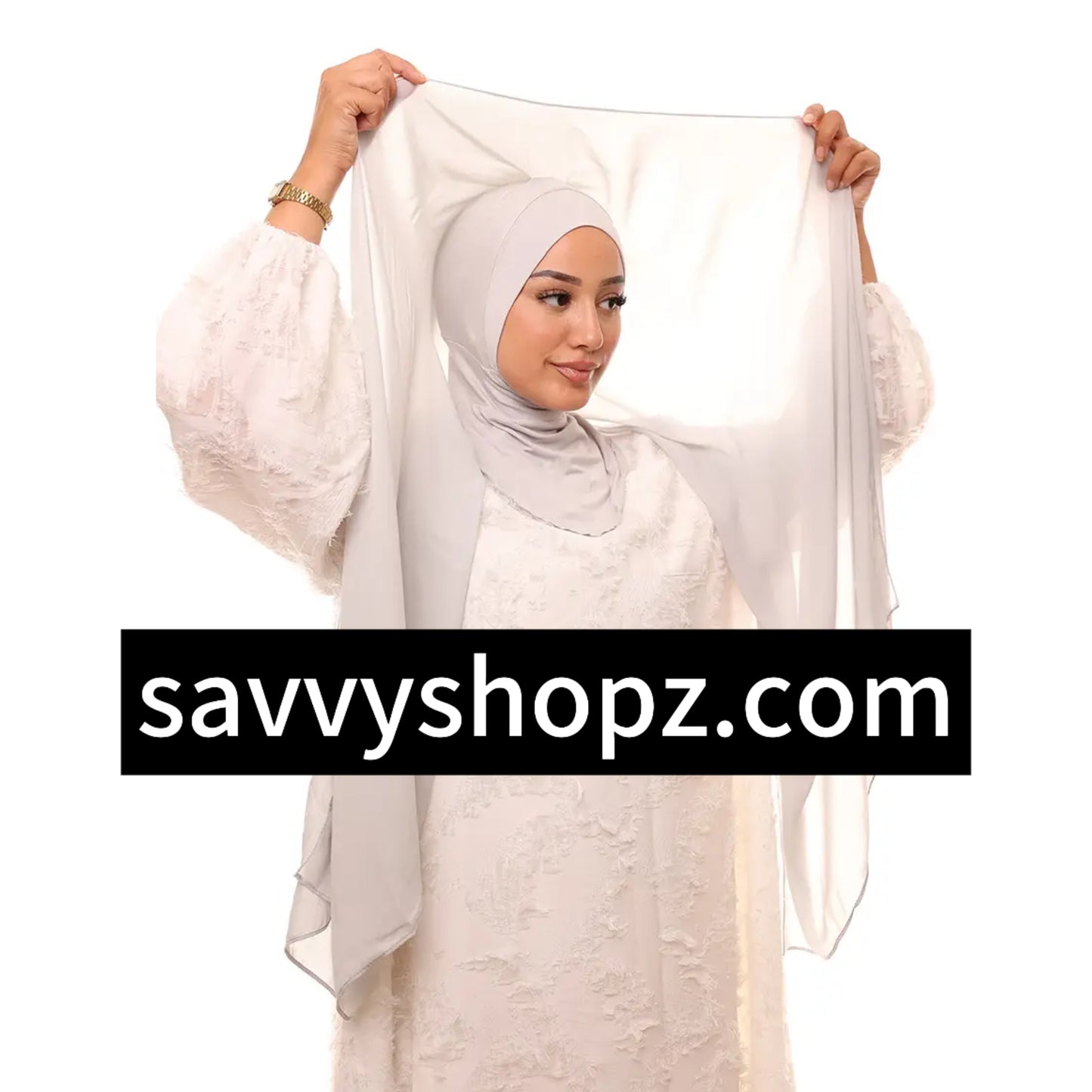 Ninja Hijab with attached cap - No pin hijab