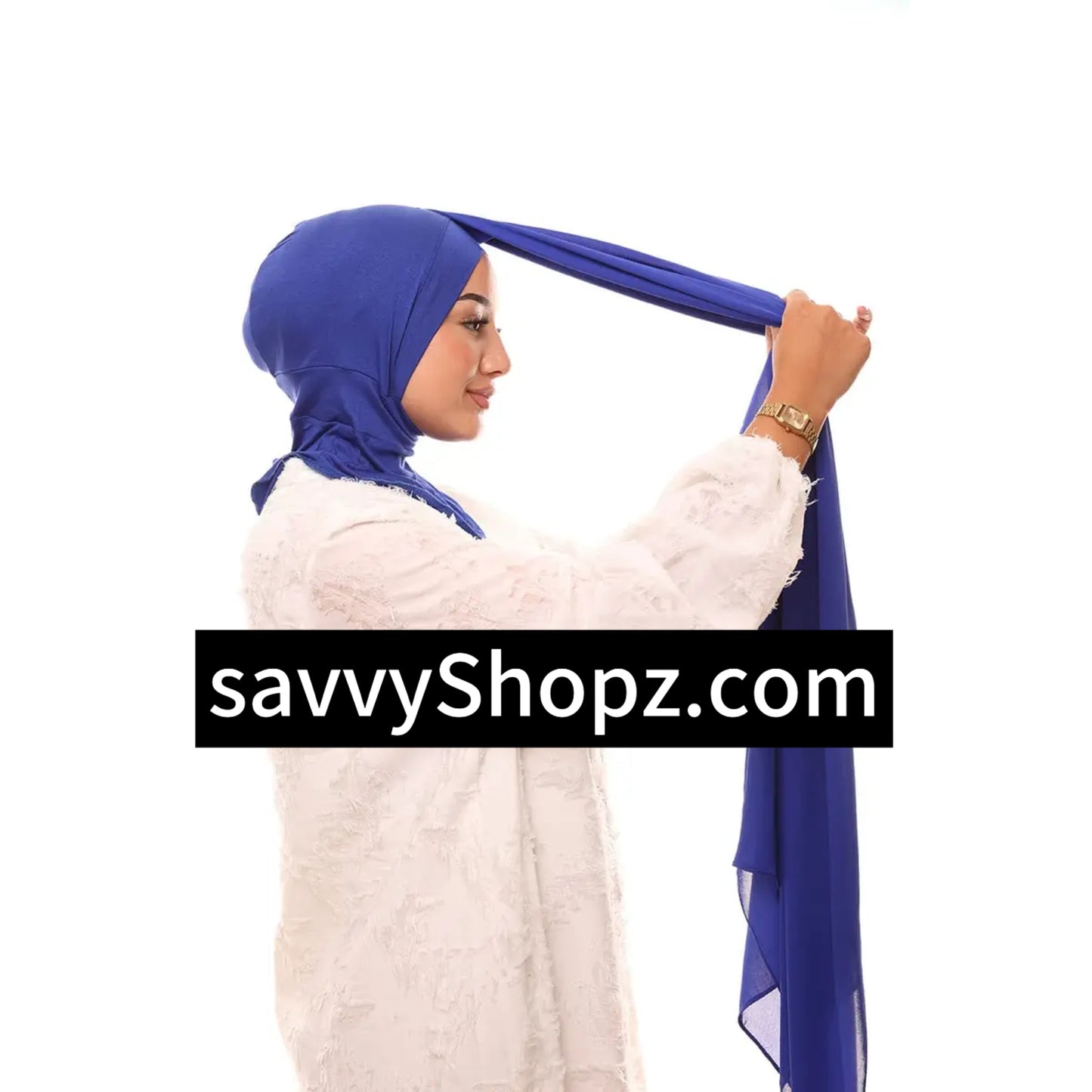 Ninja Hijab with attached cap - No pin hijab