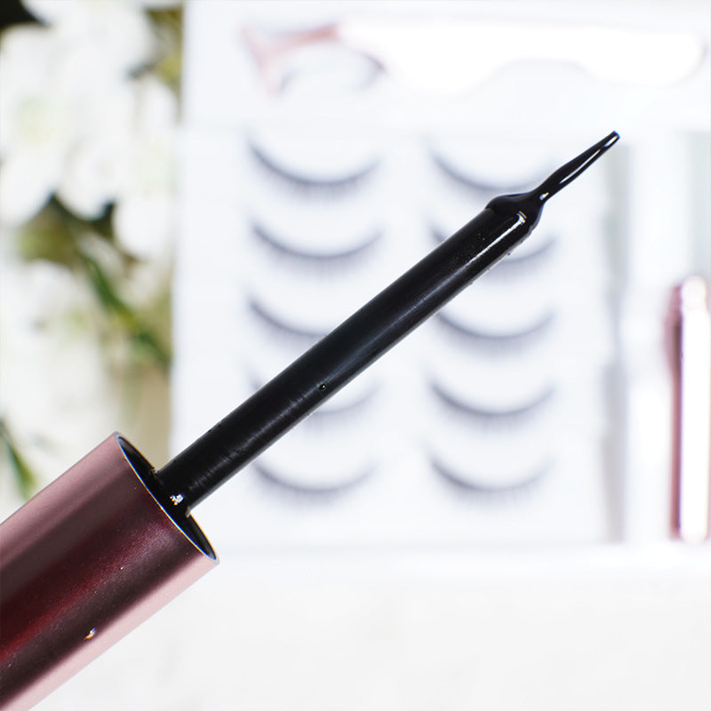 3D Synthetic Fiber Natural Nude Makeup Comfortable Black Stem False Eyelashes Manufacturer Wholesale Eyeliner Short Style Cross-Border Hot Sale