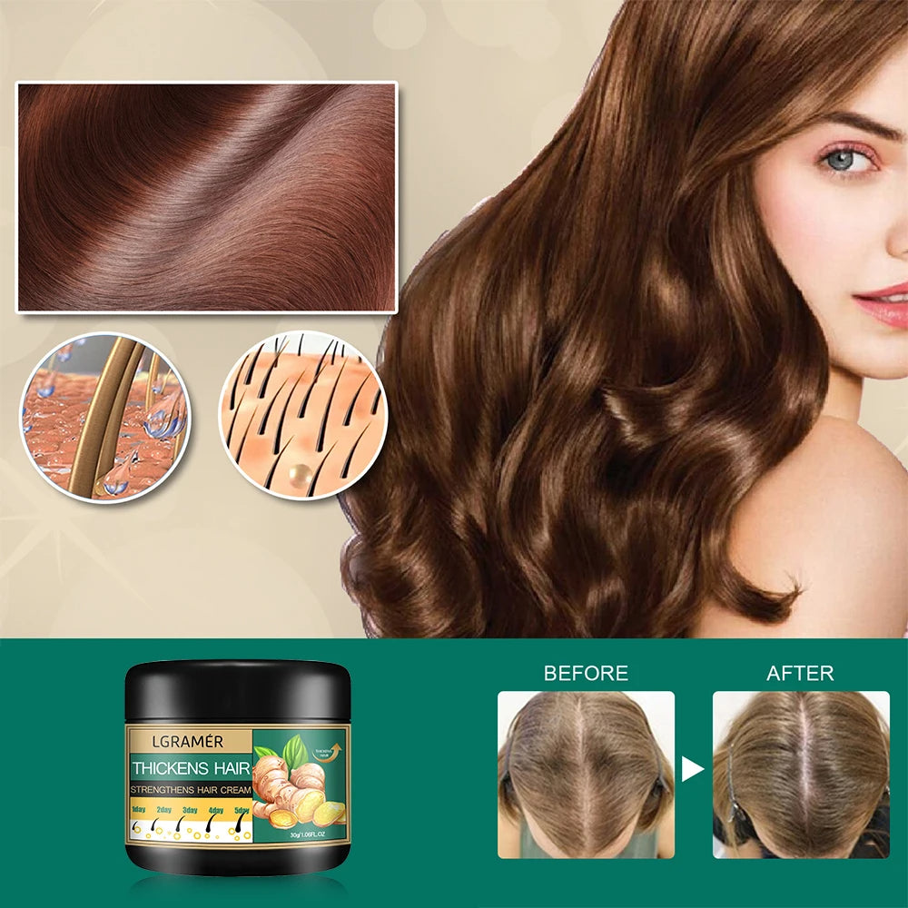 100% Original Ginger Hair Cream Deep Cleansing Promote Hair Growth Relieving Hair Loss Improving Scalp Stimulate Hair Follicle Smoothing Care. Worlds best hair serum Amazon Temu best sell
