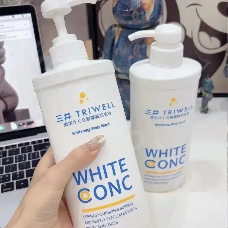 UK / US Amazon Original Imported Goat Milk Body Wash Niacinamide Whitening, Brightening, Cleaning, Pore Contraction Moisturizing Lasting Fragrance, Shower Gels