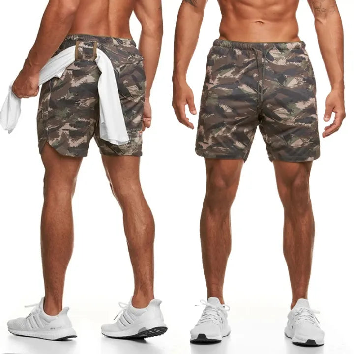 Men's Camouflage Shorts Quick-drying Breathable Fitness Jogging Casual Shorts Beach Pants