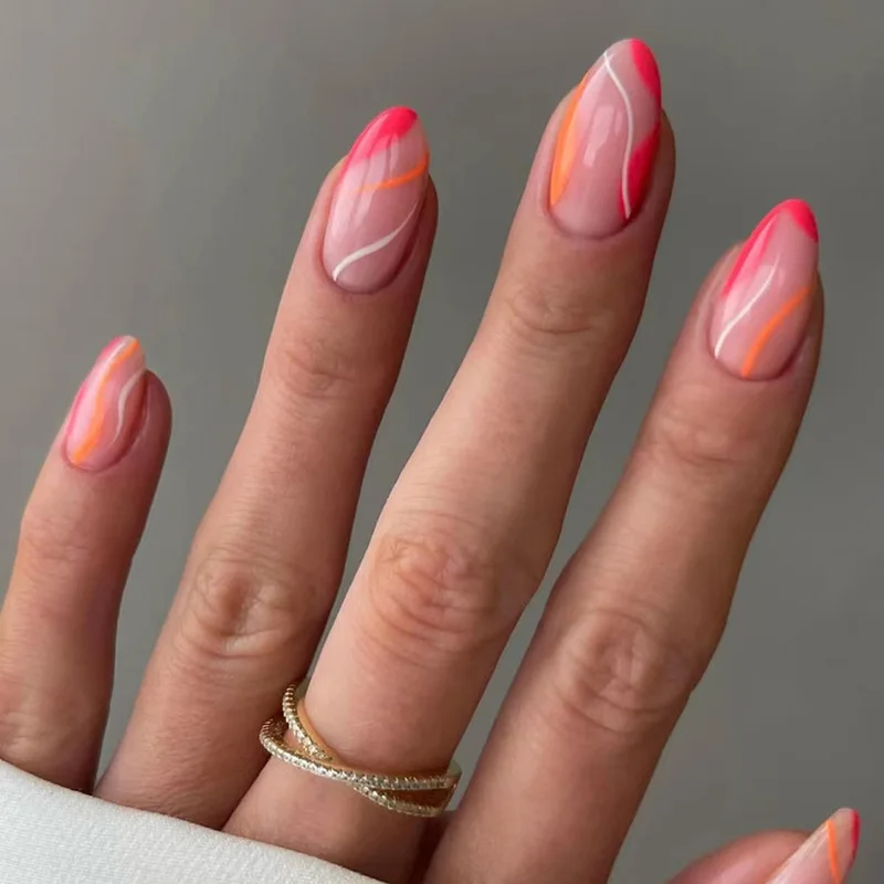 Artifical Magic tape Nails