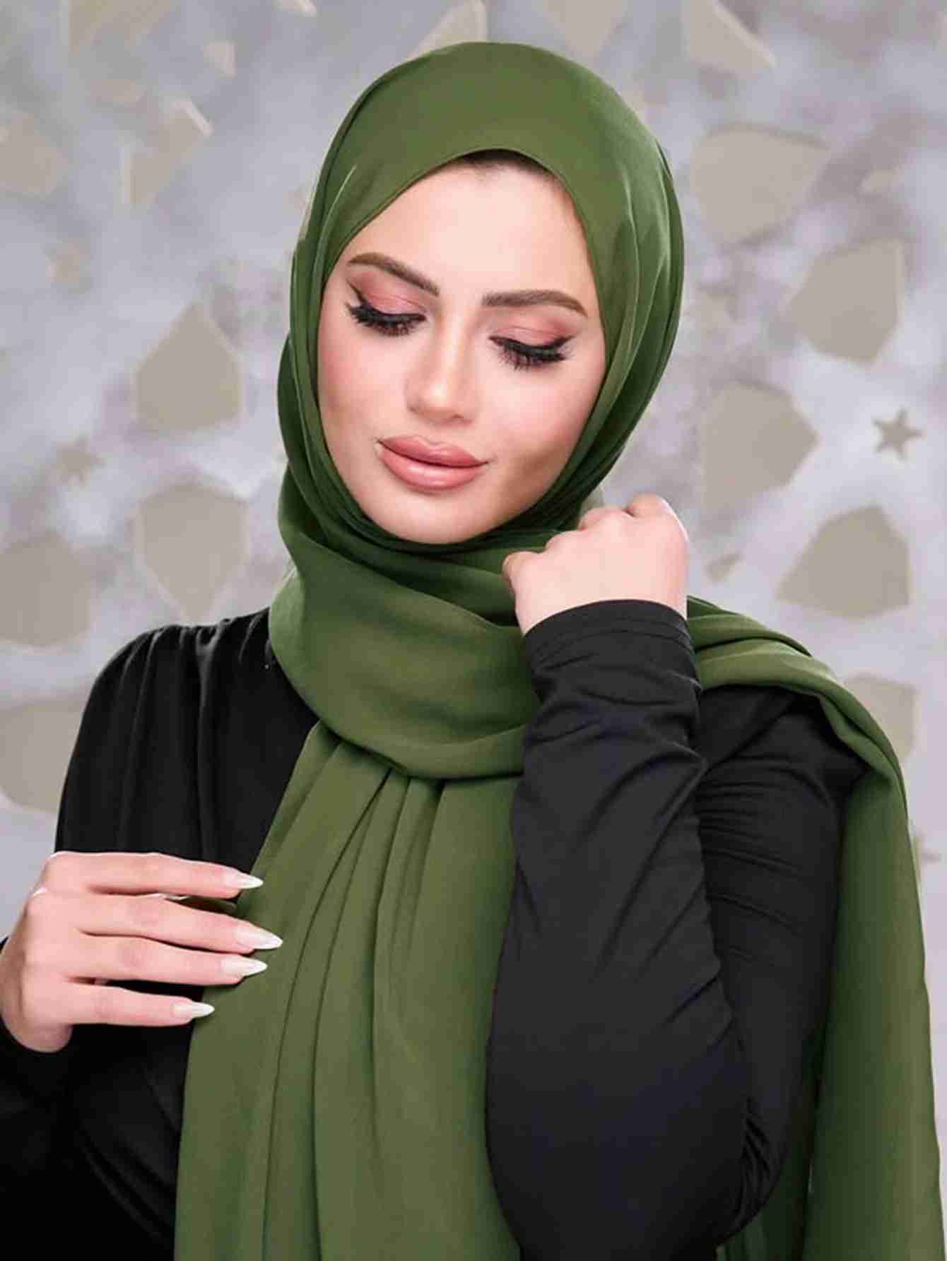 Plain Chiffon Hijab without Cap
