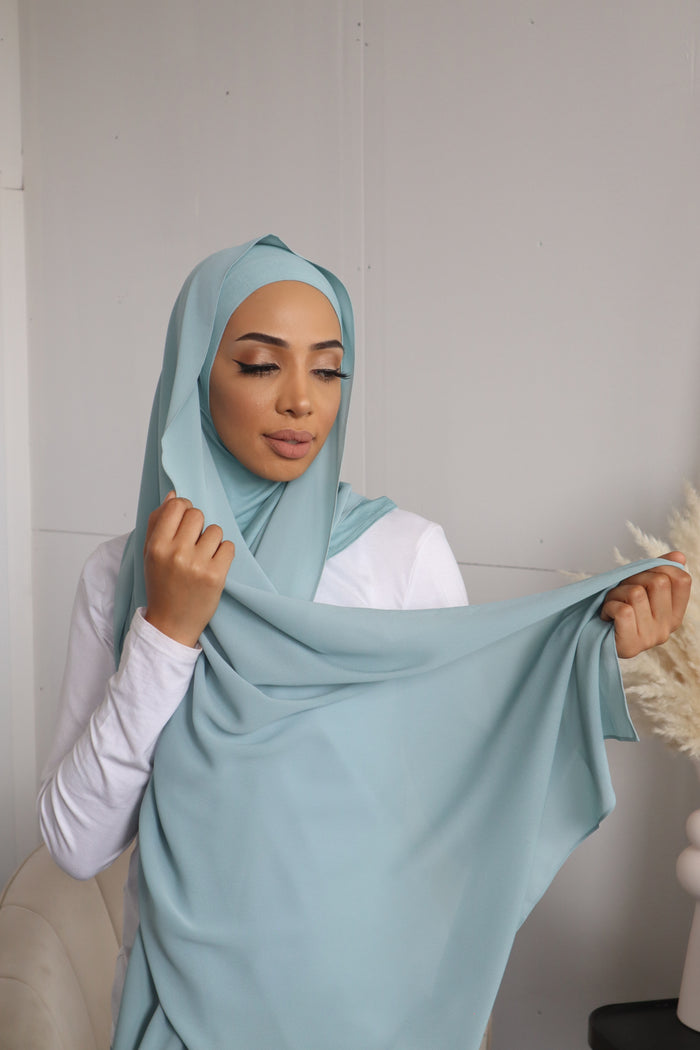 Ninja Hijab with attached cap - No pin hijab