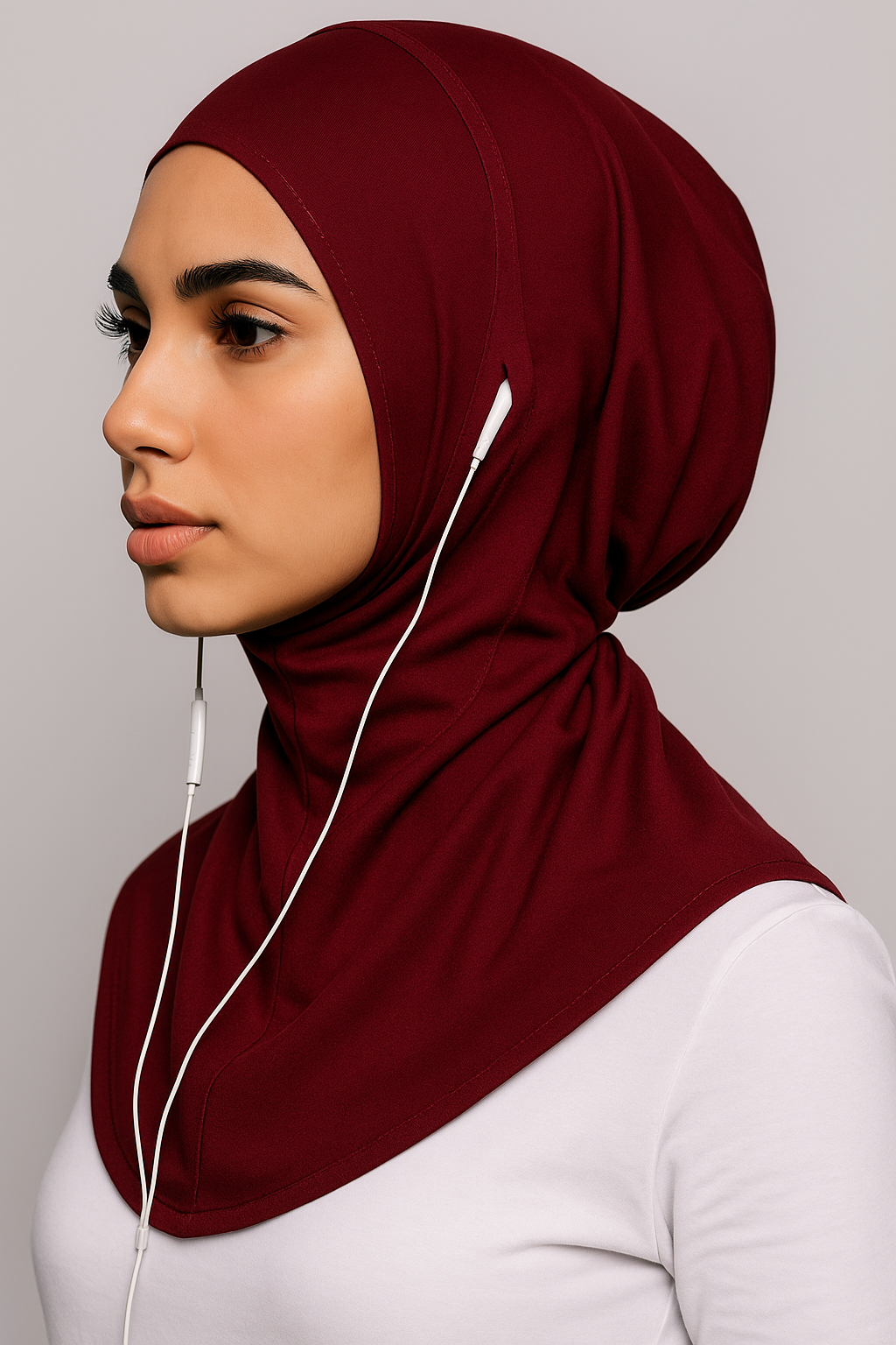 Handsfree Ninja Hijab / Pinless Airpods Hijab
