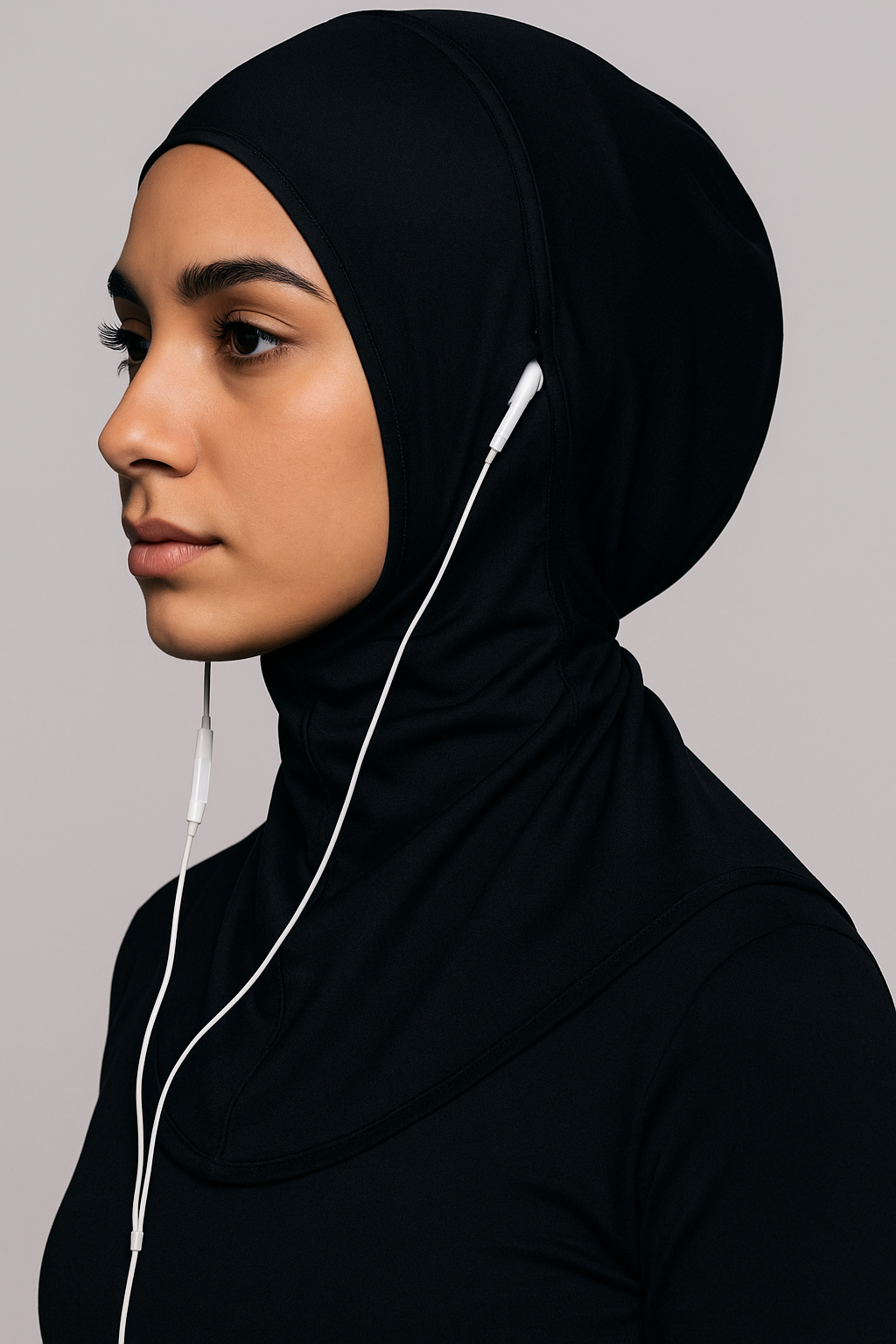 Handsfree Ninja Hijab / Pinless Airpods Hijab