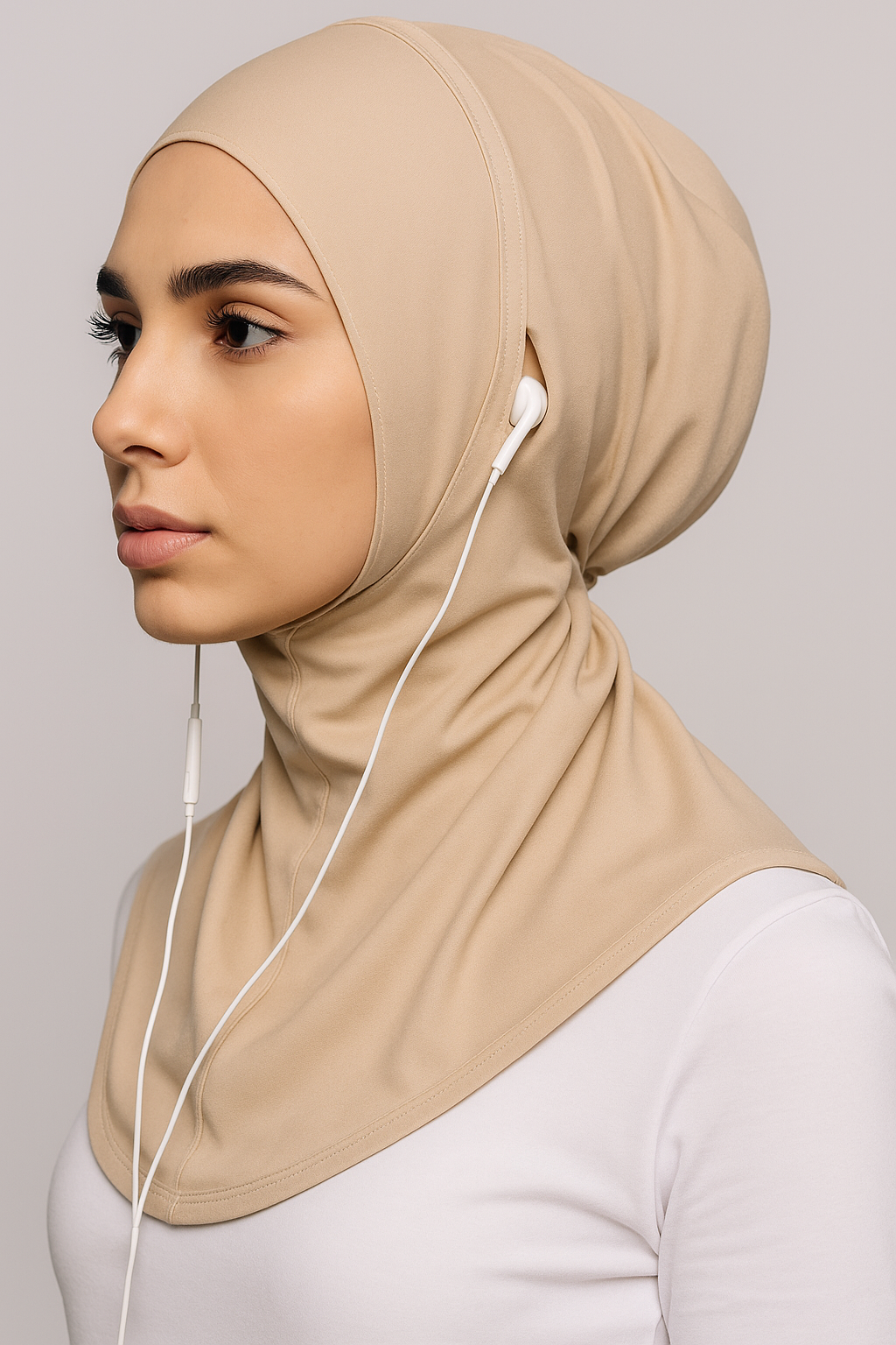 Handsfree Ninja Hijab / Pinless Airpods Hijab