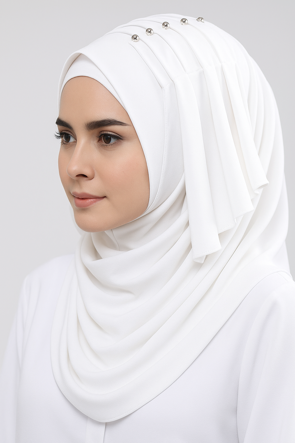 Butterfly Pleated Chiffon Hijab | Lightweight & Stylish - Savvy Shopz