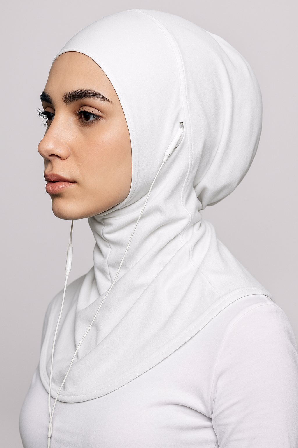 Handsfree Ninja Hijab / Pinless Airpods Hijab