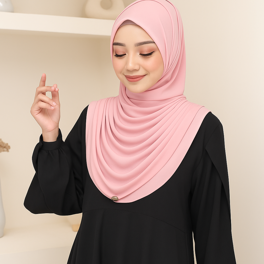 Dafi hijab set - One loop instant drappery hijab