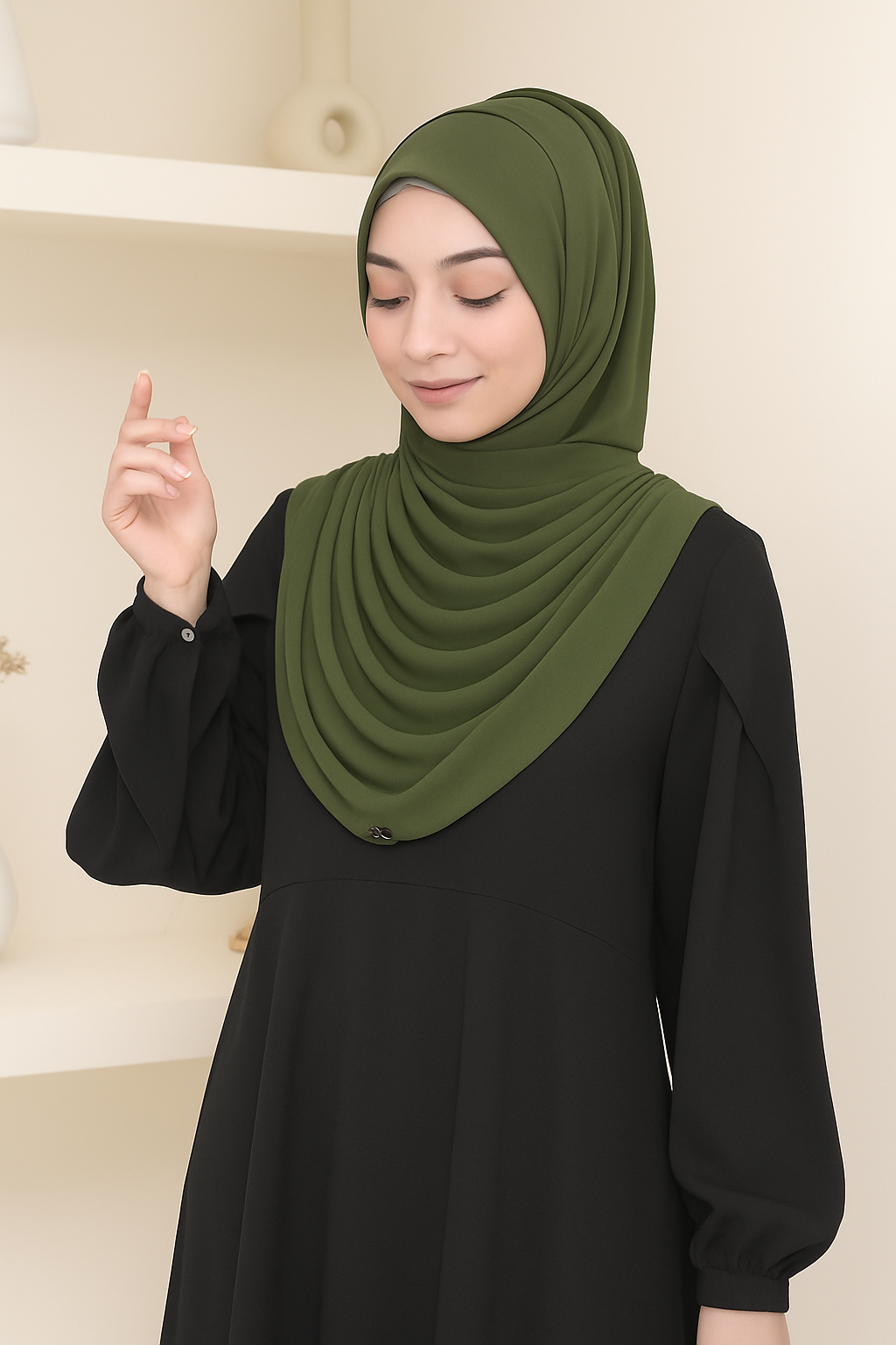 Dafi hijab set - One loop instant drappery hijab