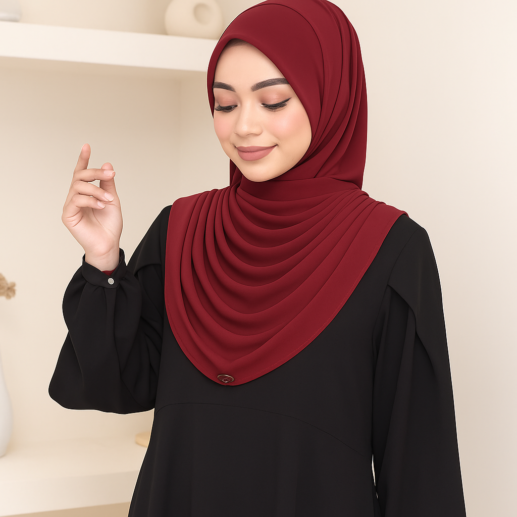 Dafi hijab set - One loop instant drappery hijab
