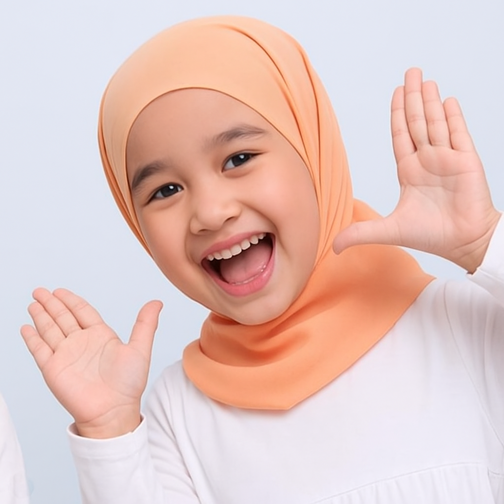 Kids Chiffon Hijab | Ready to Wear, Instant & School Hijab with cap