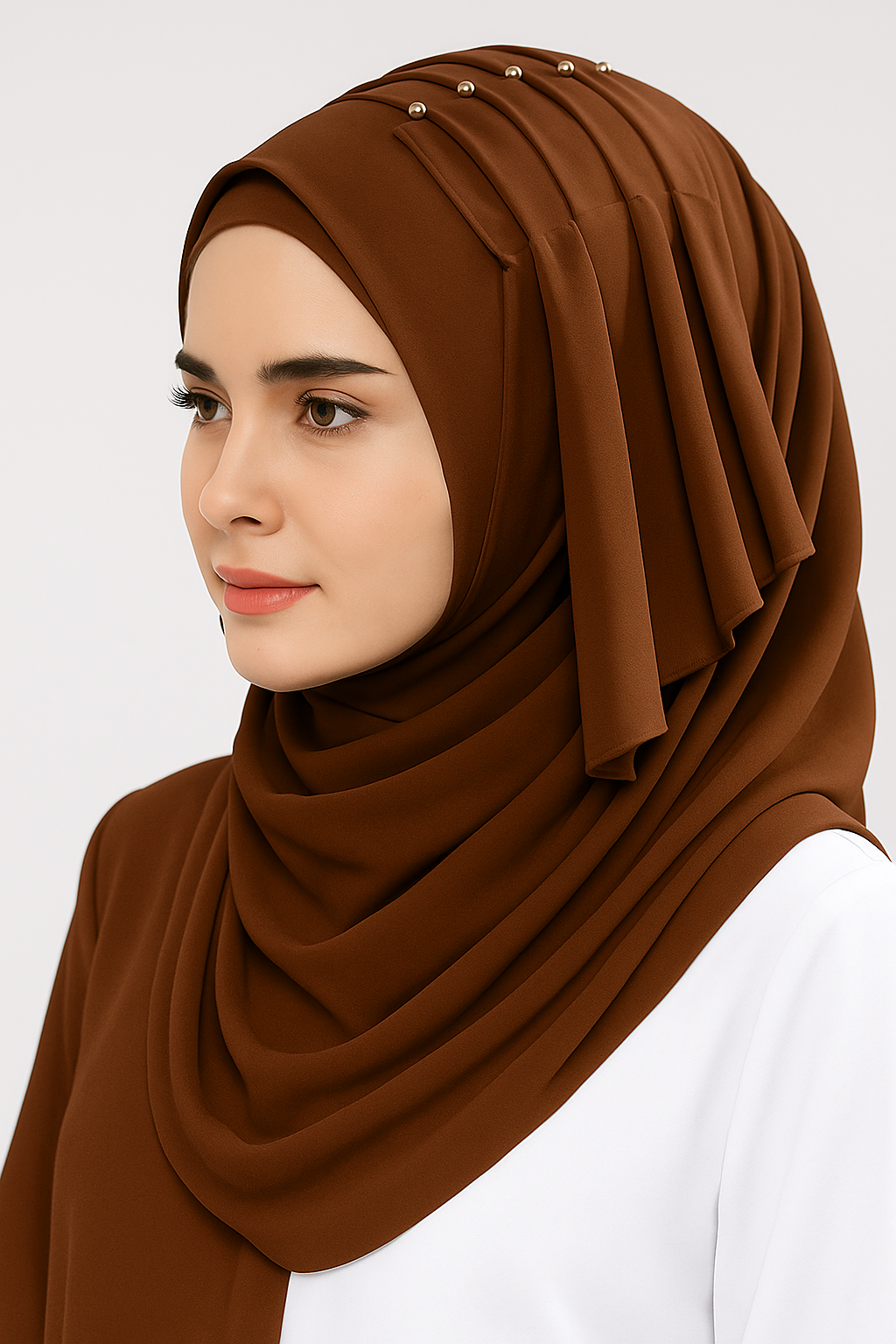 Butterfly Pleated Chiffon Hijab | Lightweight & Stylish - Savvy Shopz