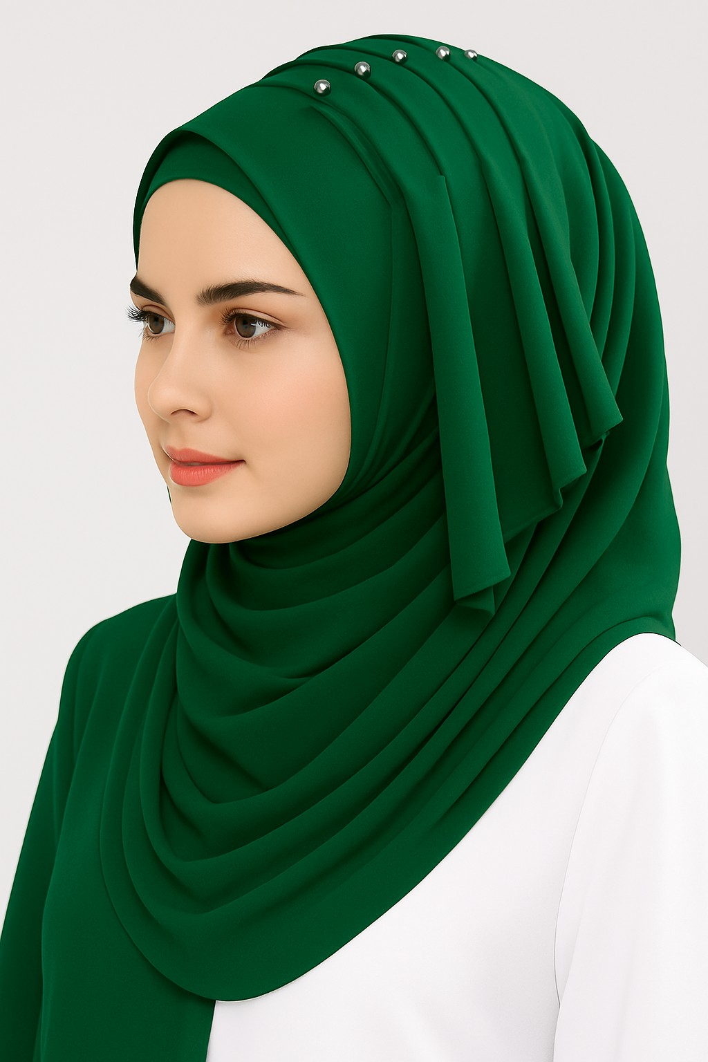 Butterfly Pleated Chiffon Hijab | Lightweight & Stylish - Savvy Shopz