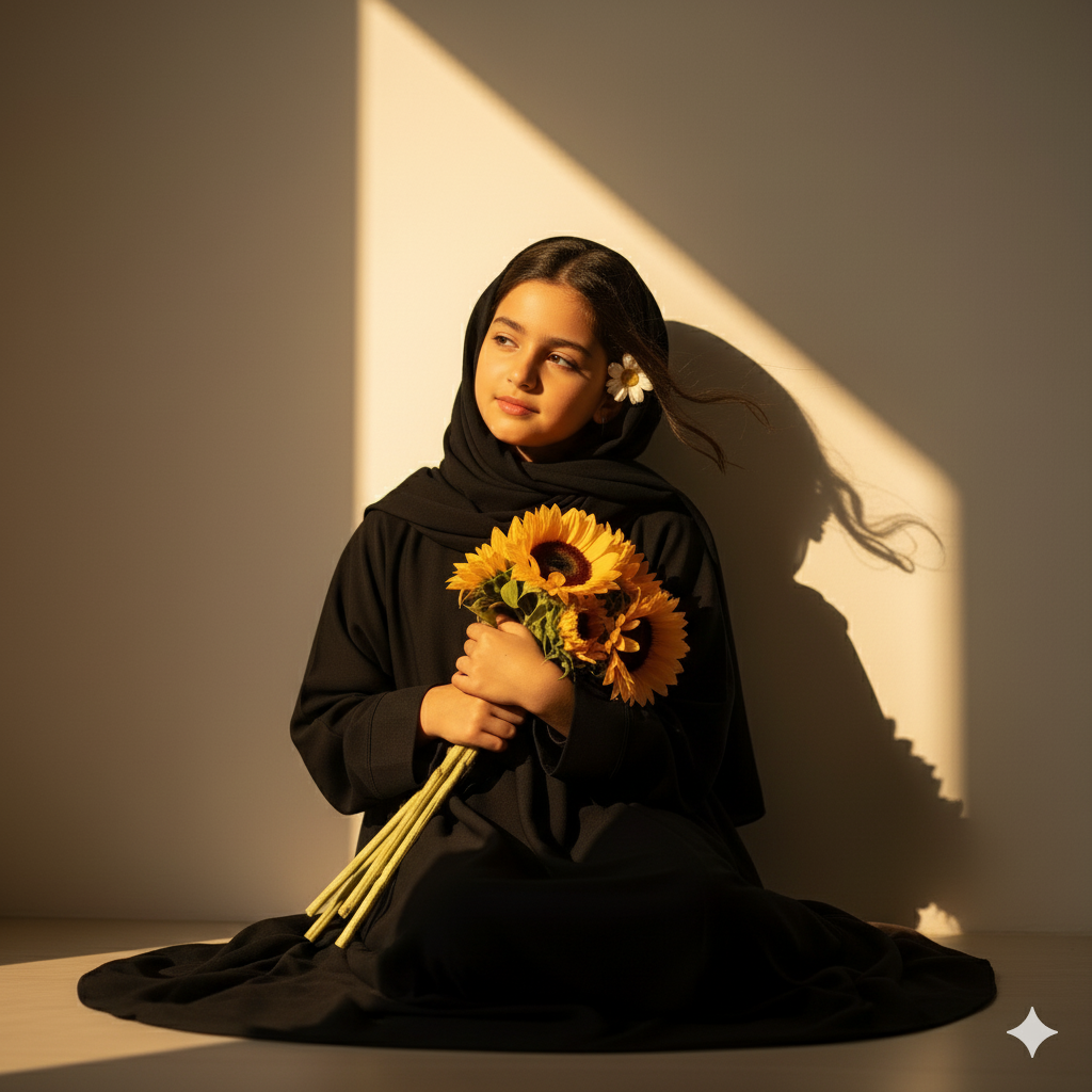 Abaaya Safa - Kids Chiffon Abaya with hijab