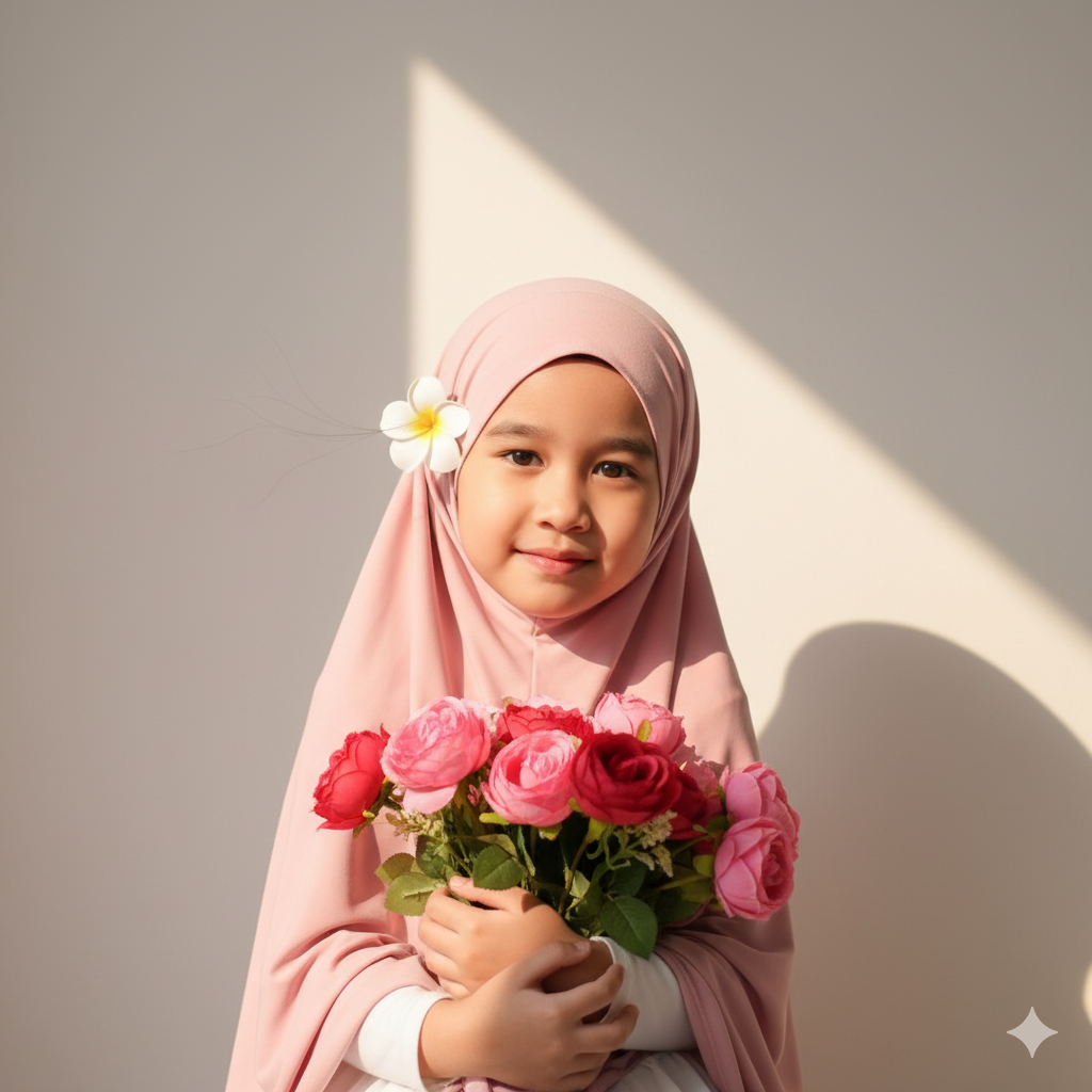 Abaaya Safa - Kids Chiffon Abaya with hijab