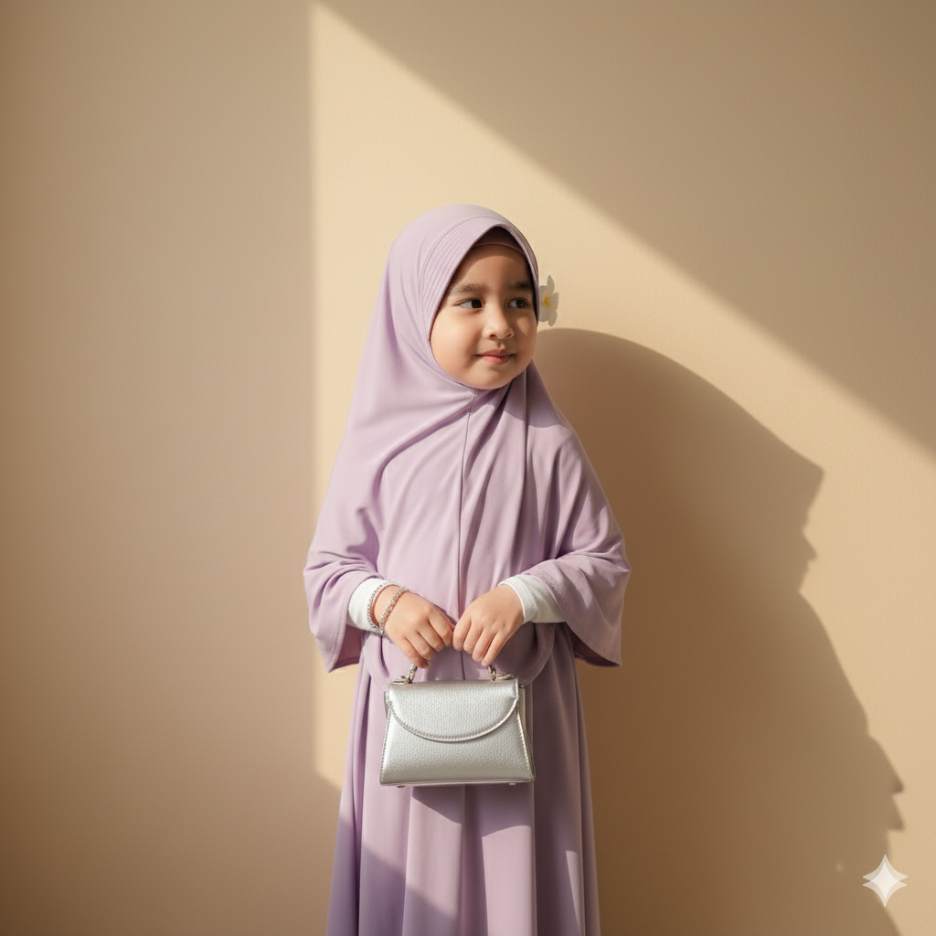 Abaaya Safa - Kids Chiffon Abaya with hijab