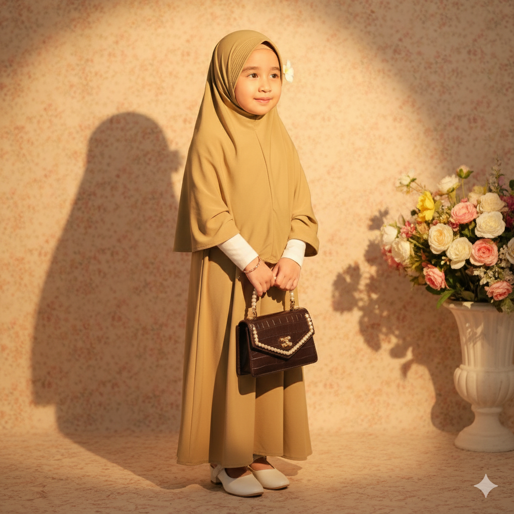 Abaaya Safa - Kids Chiffon Abaya with hijab