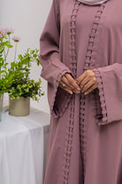 Turkish Najwa Two-Piece Abaya - Mauve