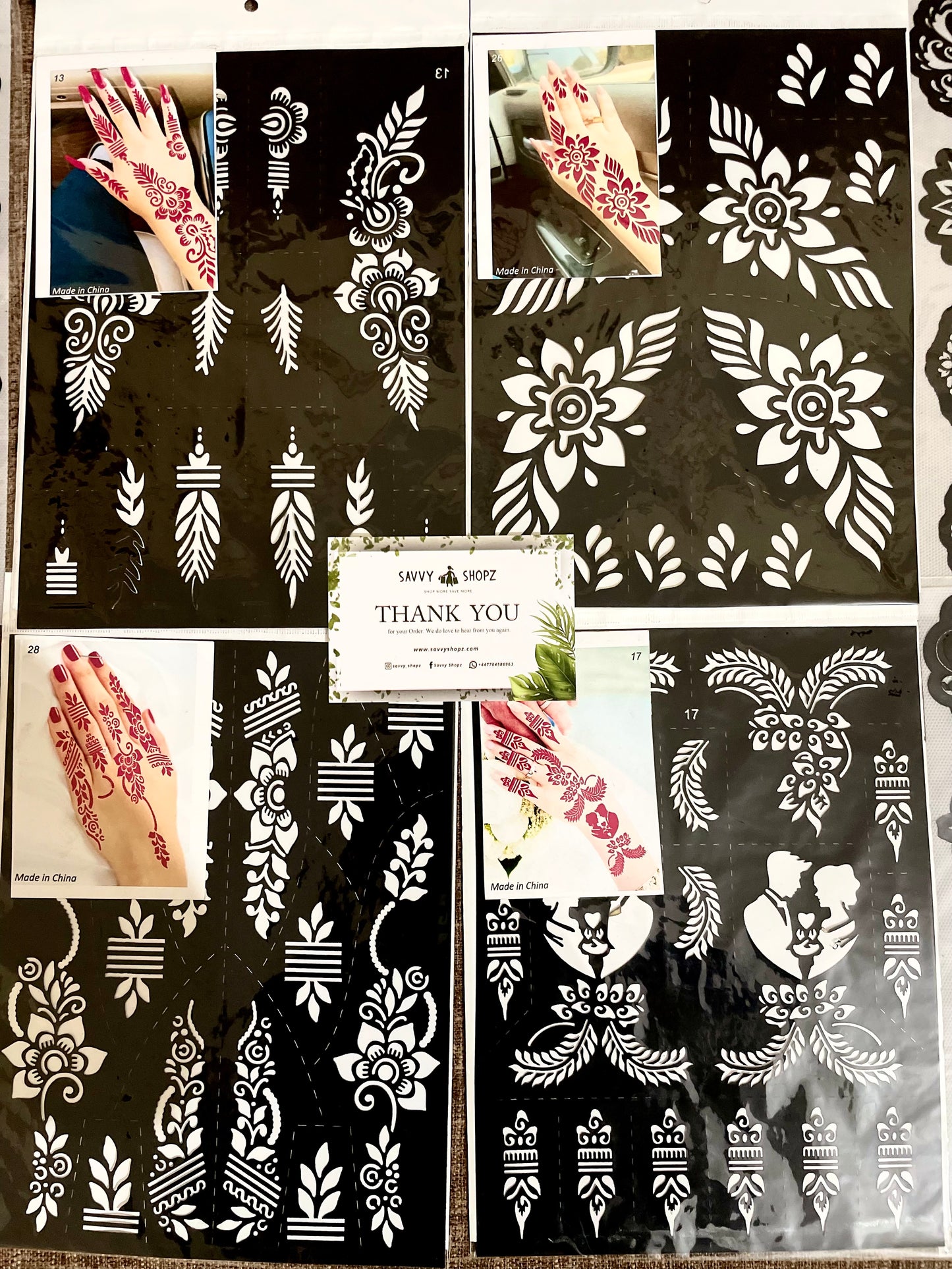 Mehndi Stencils for Eid and Wedding