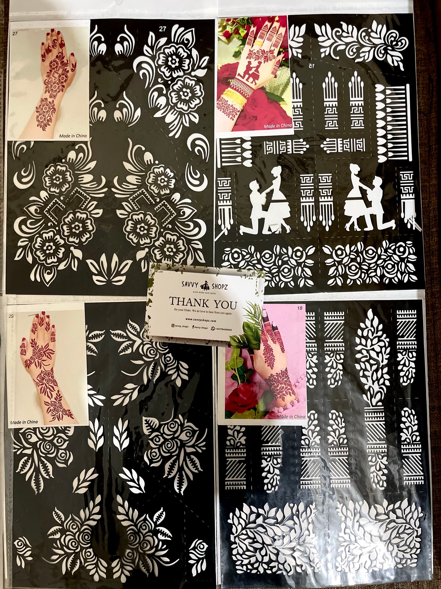 Mehndi Stencils for Eid and Wedding