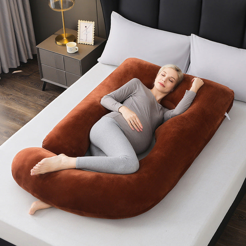 Woao Pregnant Women Pillow Amazon Supplier Wholesale Pregnant Women Pillow Side Detachable G-shaped Waist Pillow