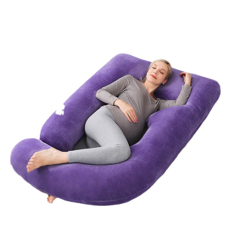 Woao Pregnant Women Pillow Amazon Supplier Wholesale Pregnant Women Pillow Side Detachable G-shaped Waist Pillow