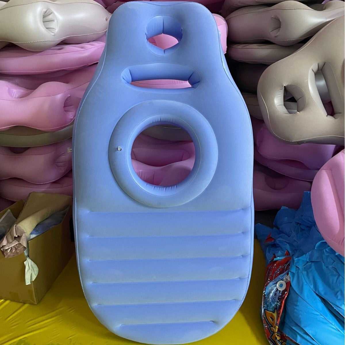 Cross-border PVC Inflatable Pregnant Women's Mat Sleeping Mattress Bump Comfortable Pregnant Women's O-shaped Sleeping Pillow Inflatable Sleeping Mat Sofa