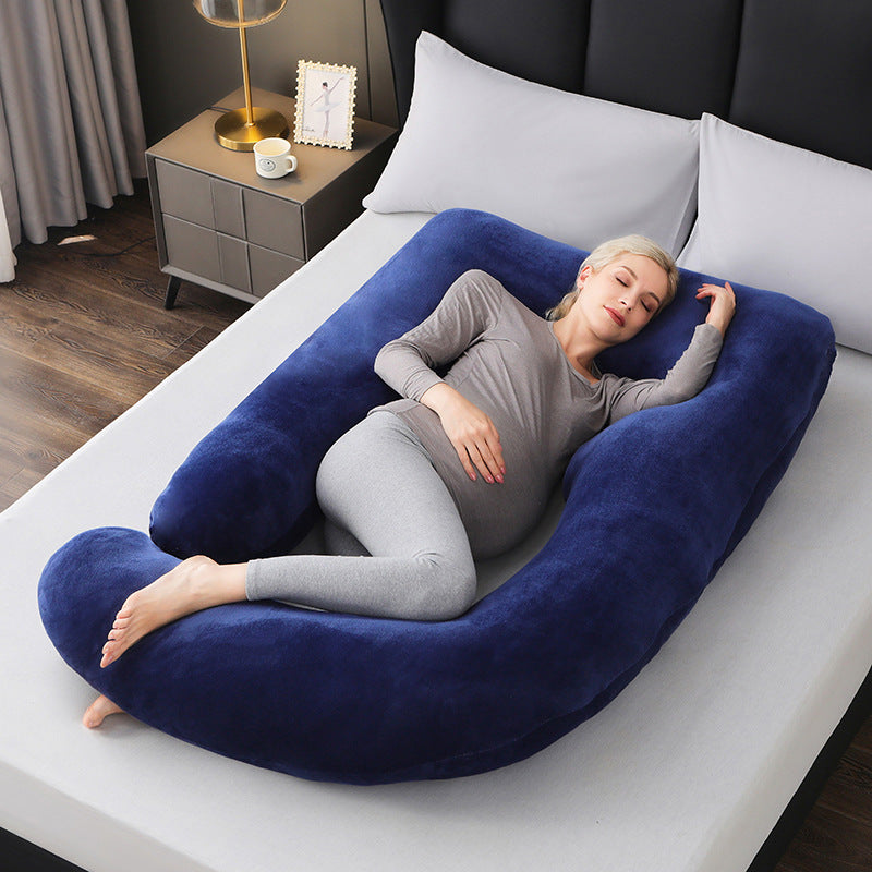 Woao Pregnant Women Pillow Amazon Supplier Wholesale Pregnant Women Pillow Side Detachable G-shaped Waist Pillow