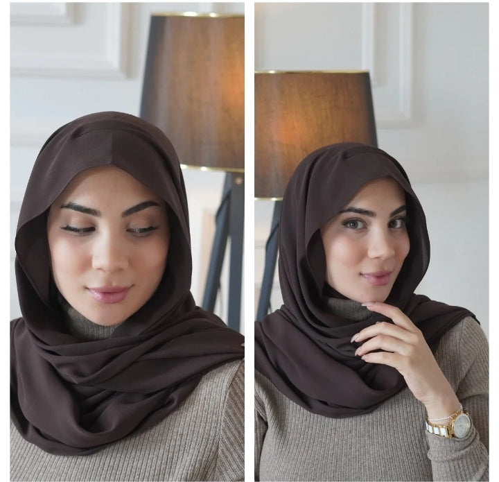 Ninja Hijab with attached cap - No pin hijab