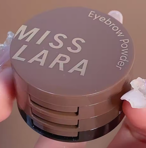 3 in 1 Eyebrow Powder Palette Kit - Soft and Natural Miss Lara