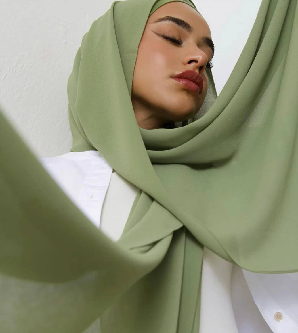 Plain Chiffon Hijab without Cap
