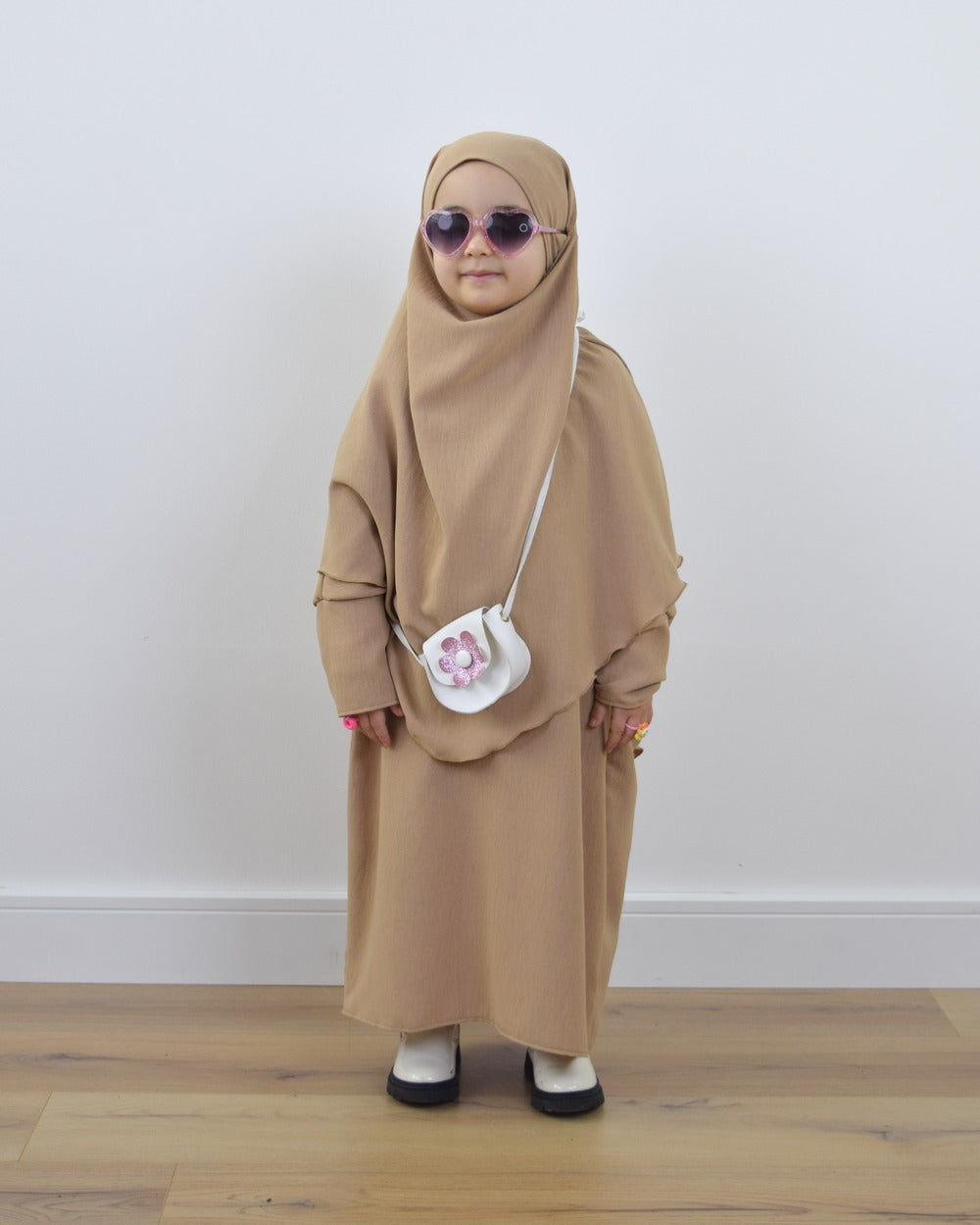 Kids Abaya With Khimar Set. Kids Namaz Chadar. Children Dark color Long Madarsa Hijab Savvy Shopz