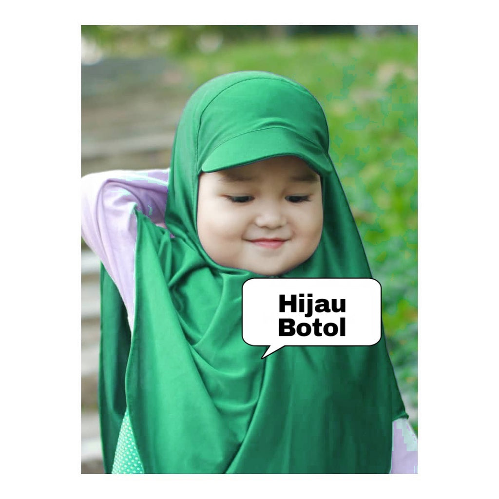 Sport Hijab Cap / Summer Cap Hijab for Kids / Kids Hat Hijab