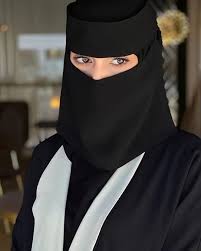 Naqab - Simple chiffon face niqab - Half niqab pati