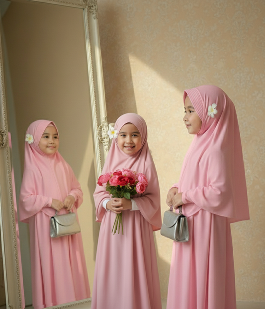 Abaaya Safa - Kids Chiffon Abaya with hijab