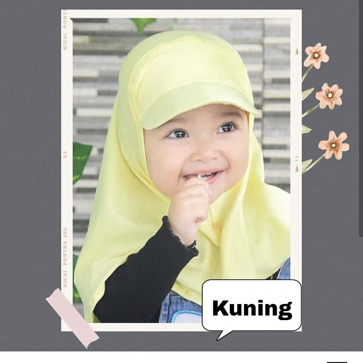 Sport Hijab Cap / Summer Cap Hijab for Kids / Kids Hat Hijab