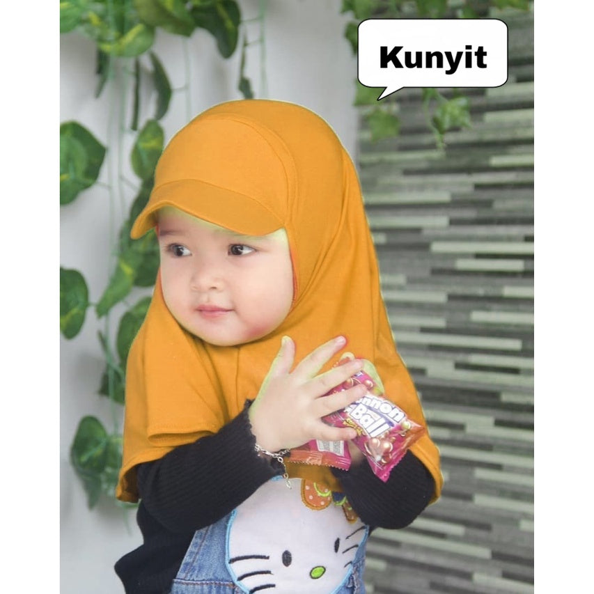 Sport Hijab Cap / Summer Cap Hijab for Kids / Kids Hat Hijab