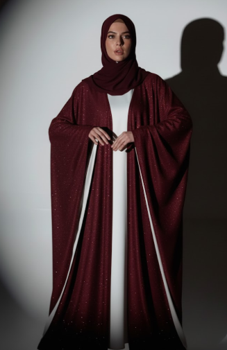 Glitter Gaze Abaya - Shimmer Fancy Abaya with Inner