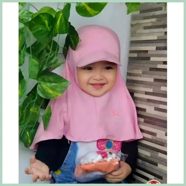 Sport Hijab Cap / Summer Cap Hijab for Kids / Kids Hat Hijab