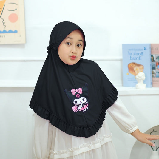 Pookie Frill Hijab - Kids Pop Summers Hijab