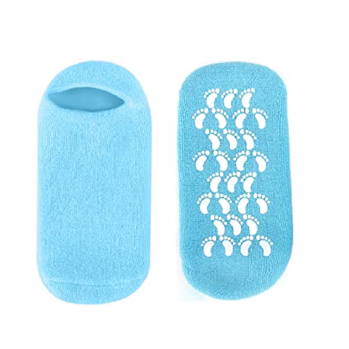 Moisturizing Spa Gel Socks Pedicure Soften Repairing Cracked Skin Feet Foot Pain Relief Pads for Women Men Pink