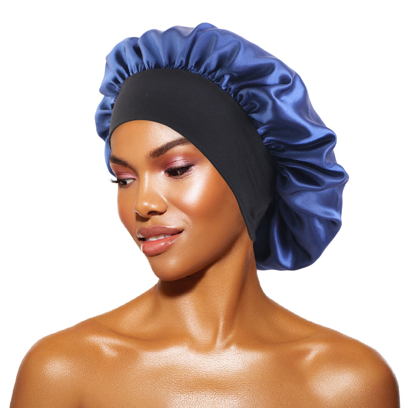 Premium Silk Satin Hair Bonnet – Anti-Frizz Night Sleep Cap for Hair Protection & Curls (Multiple Colors)